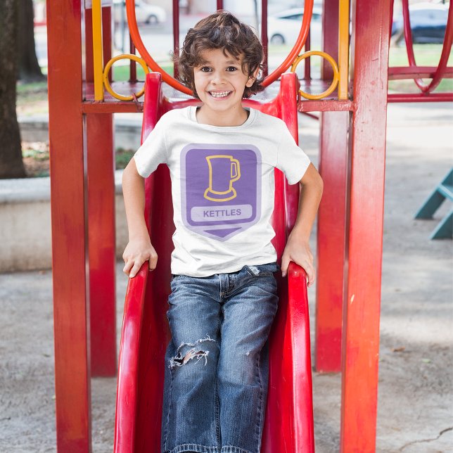 Modern Purple and Yellow Kettles Icon T-Shirt (Creator Uploaded)