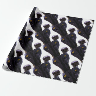 modern purple Bernese Mountain Dog Wrapping Paper