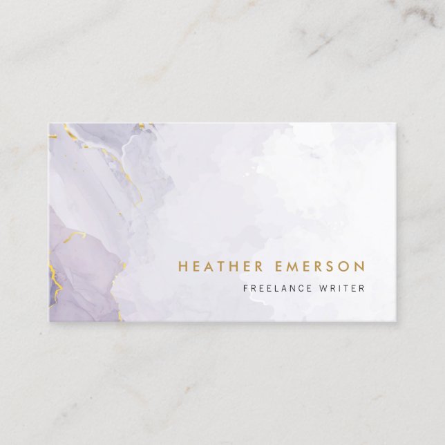 Modern Purple Business Card (Front)