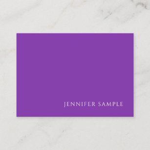 Modern Purple Colour Template Professional Elegant Business Card