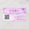 Modern Purple Custom Logo QR Code Agate Monogram