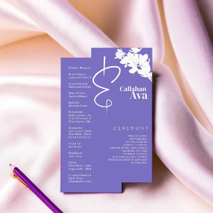 Modern purple Floral Elegance Program