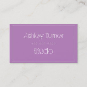 Modern Purple for Cosmetics and Beauty Fashionable Business Card