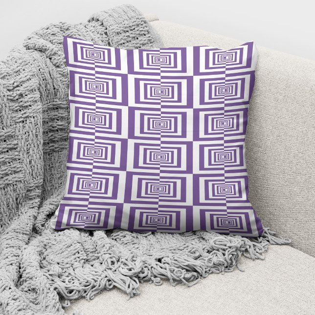 Modern Purple Geometric Pattern Cushion (Creator Uploaded)