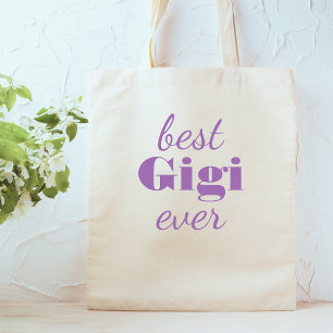 Modern Purple Gigi Personalized Custom  Mug Tote Bag