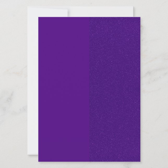 Modern Purple Glitter Invitation – Customisable (Front)