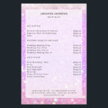 Modern Purple Glitter Salon Price List  Flyer<br><div class="desc">Modern,  purple,  glitter,  salon,  price list flyer. Edit your product in a few minutes by adding your data. You can change the font/colour/position by "further personalisation".</div>