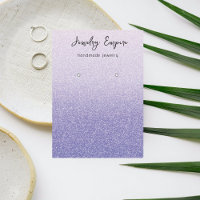 Modern Purple Glitter Sparkles Earning Holder