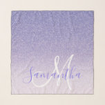 Modern Purple Glitter Sparkles Personalised Name Scarf<br><div class="desc">Introducing our collection of modern and glamourous products: "Modern Purple Glitter Sparkles Personalised Name." These eye-catching items are designed to add a touch of elegance and personalisation to your life. With a mesmerising purple glitter and sparkles motif, our products are perfect for those who love a bit of sparkle in...</div>