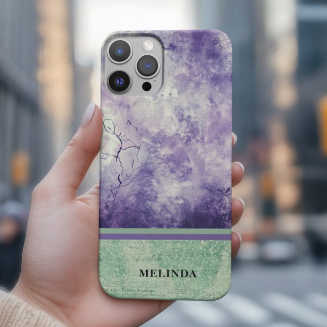  Modern Purple Green Mystic Case-Mate iPhone Case (Creator Uploaded)
