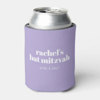Modern Purple Lavender Bat Mitzvah Custom Favour