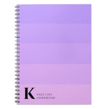 Modern Purple Lilac Lavender Classic Monogram