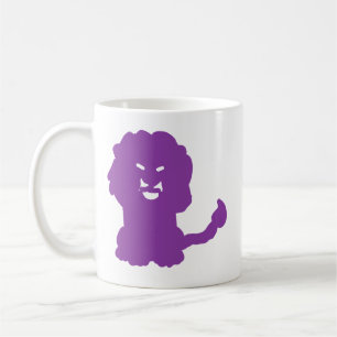 Modern Purple Lion Zodiac Art Mug