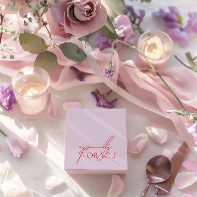 Modern Purple & Magenta Especially For You Wedding Favour Box (Modern Purple & Magenta Especially For You Wedding Favor Boxes)