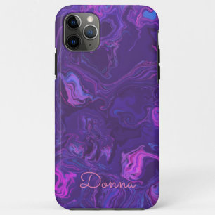 Modern Purple Marble Abstract iPhone / iPad case