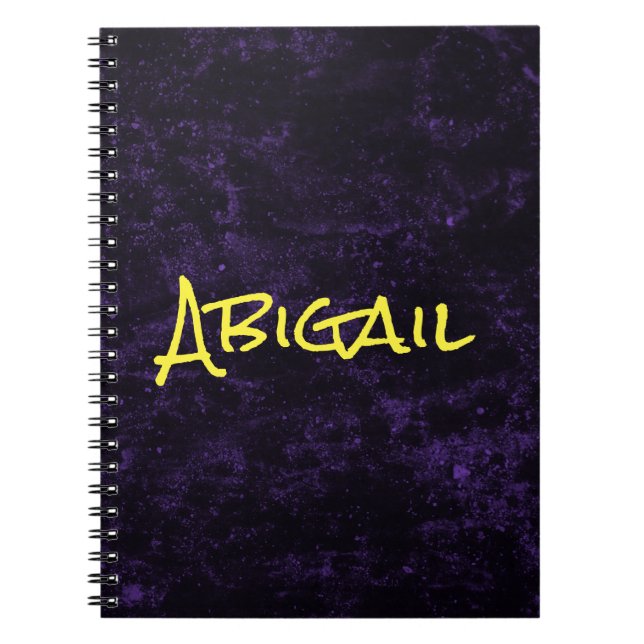 Modern Purple  Notebook (Front)