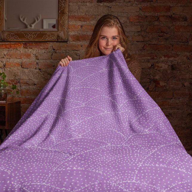 Modern Purple or any colour Abstract Pattern Fleece Blanket (Creator Uploaded)
