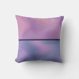 Modern Purple & Pink Swirling Abstract Design Cushion