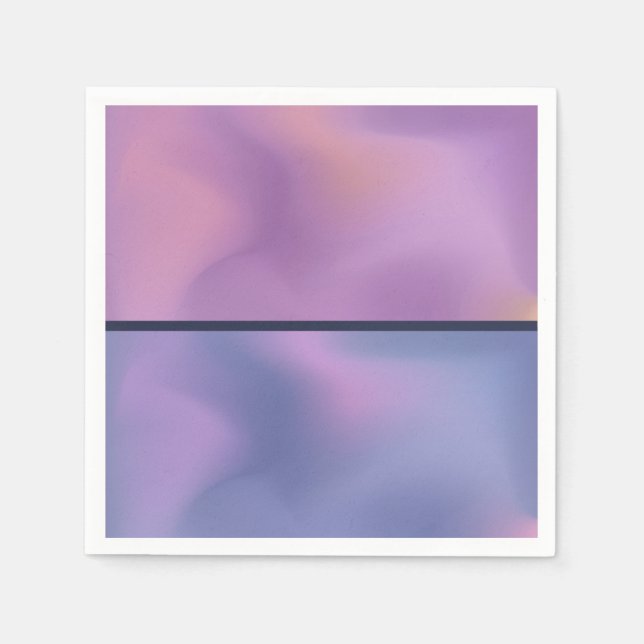 Modern Purple & Pink Swirling Abstract Design Napkin (Front)