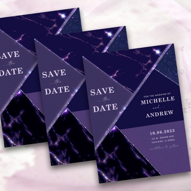 Modern Purple Save the Date Template (Creator Uploaded)