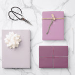 Modern Purple Solid Colour Wrapping Paper Sheets<br><div class="desc">A beautiful colour trio of lavender,  lilac and dark purple wrapping paper sheets. A compliment to your gifts for any special occasion,  event or holiday season.</div>