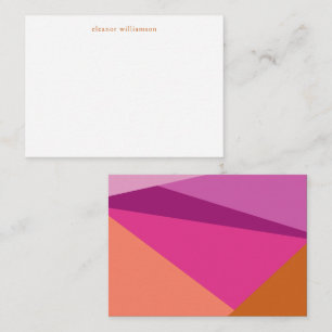 Modern Purple Terracotta Custom Gift Enclosure Card