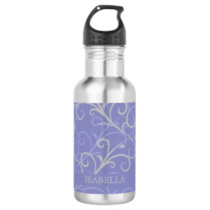 Modern Purple Very Peri Swirl Pattern  532 Ml Water Bottle