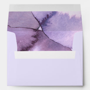 modern purple violet  envelope