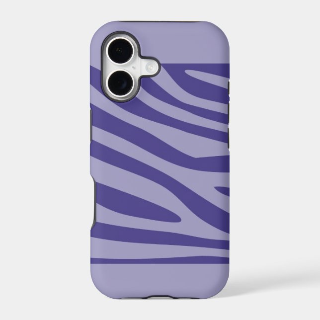 Modern Purple Zebra Print Skin Pattern (Back)