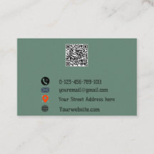 “Modern QR Code Business Card”