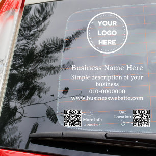 Modern Qr Code Business Promote Car Or 