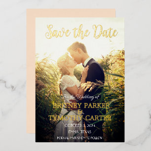 Modern QR Code Photo Champagne Ivory Wedding