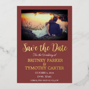 Modern QR Code Photo Wine Burgundy Wedding