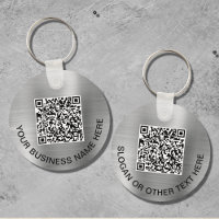 Modern QR Code Promotional Silver