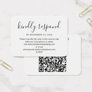 Modern QR Code RSVP Response and Website
