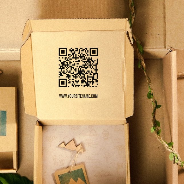 Modern QR Code  Rubber Stamp (Creator Uploaded)