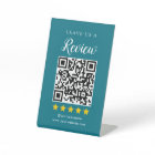 Modern QR Code Social Media Leave us a Review