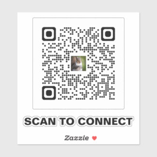 Modern QR Code Sticker – Simple & Professional