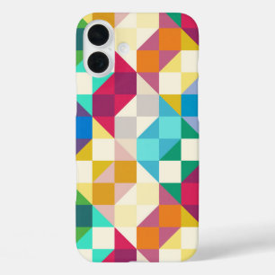 modern quilt dopamine iPhone 16 plus case