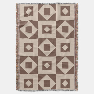 Modern Quilt Fusion Throw Blanket