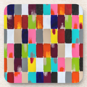 Modern Quilt Set of 6 Coasters