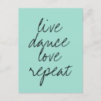Modern quote teal green