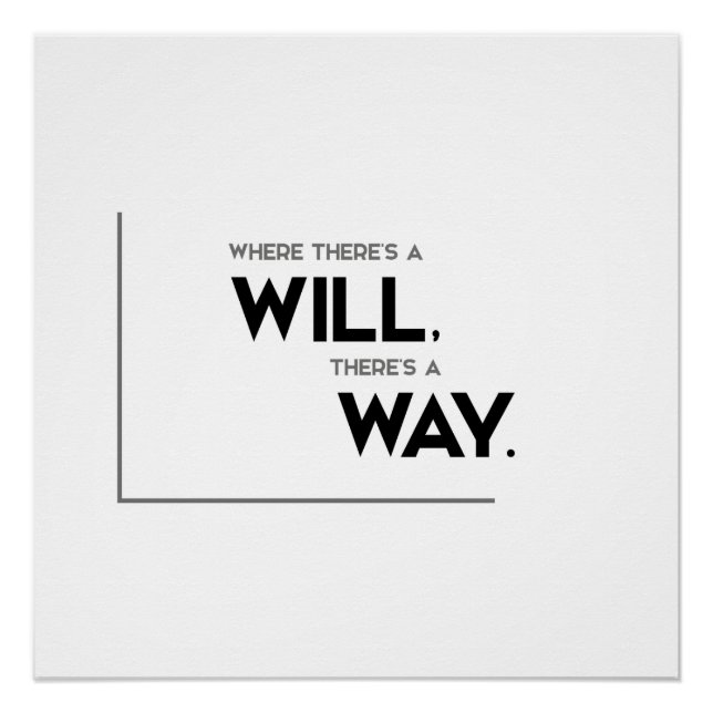 MODERN quotes: there is a way Poster (Front)