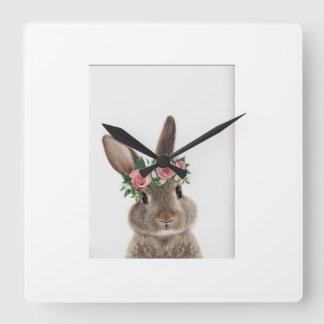 "Modern Rabbit Wall Clock