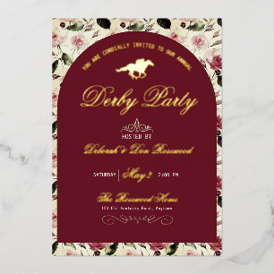Modern Race Horse Derby Party Equestrian Foil