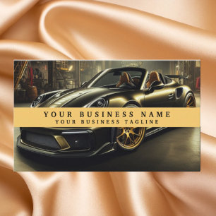 Modern Racecar Mechanics Automotive Business Card