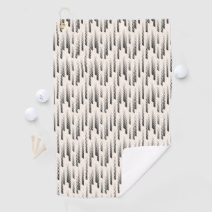 Modern Rain Pattern Golf Towel