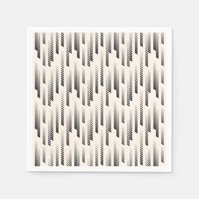 Modern Rain Pattern Napkin (Front)