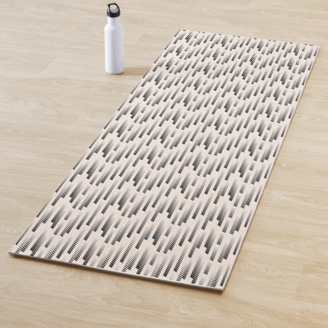 Modern Rain Pattern Yoga Mat (In Situ)