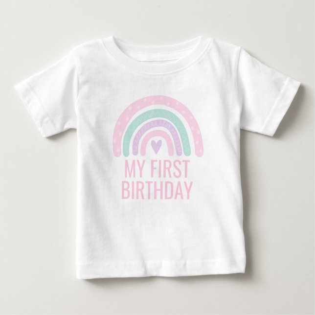 Modern Rainbow Baby T-Shirt (Front)
